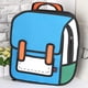 thumbnail image 1 of Women Backpack 3D Jump Style 2D Drawing Cartoon Back Bag Comic Messenger Tote Fashion Cute Student Bags Unisex Knapsack Bolos, 1 of 3