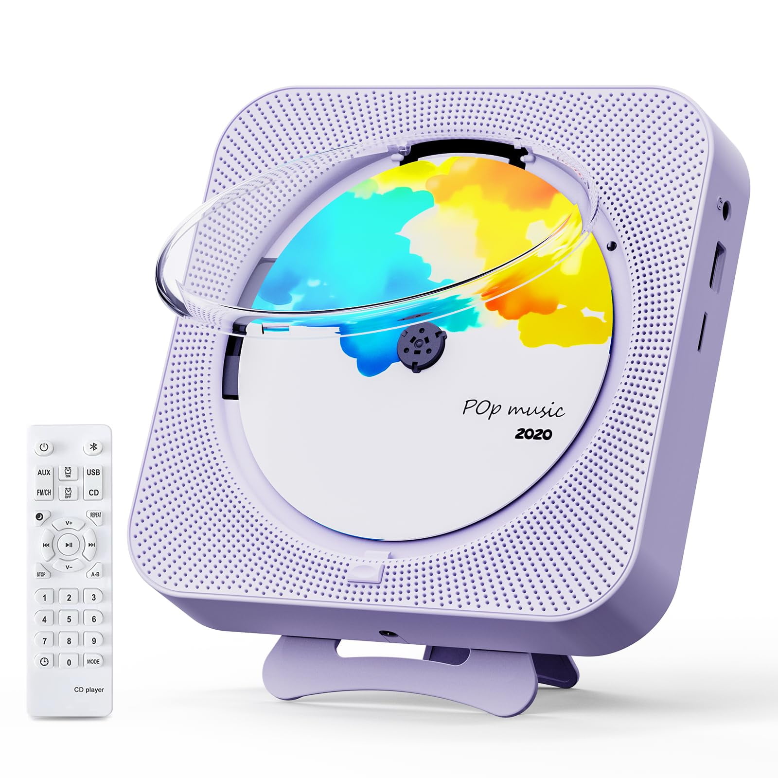 Envycloud - Reproductor De Cd Reproductor De Cd Portátil De Escritorio Bluetooth Para El Hogar