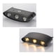 thumbnail image 3 of Aplique LED Exterior IP65 6W Negro para Pared Luz Blanco Cálido, 3 of 5
