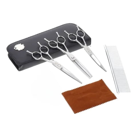 Genérico - Set Tijeras Profesionales Para Aseo Y Cortauñas Mascota Lau