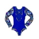 thumbnail image 3 of Traje de baño de niña manga larga azul Talla 12, 3 of 4