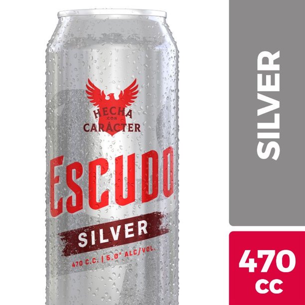 Pack 6 Cervezas Escudo Silver 470 ml