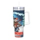 thumbnail image 2 of Frosty el Muñeco de Nieve Vaso aislado de acero inoxidable con asa, diseño temático, regalo para familia, amigos y fans; incluye pajita y encaja en el portavasos estándar, 40 oz, 2 of 6