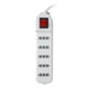 thumbnail image 1 of Alargador Zapatilla con Switch 5 Posiciones 5mts Blanco, 1 of 2