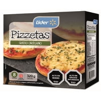 Pizzetas Orégano Queso Cóctel, 8 Un 320 G Lider