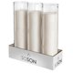 thumbnail image 1 of Pillar Candles Simply Soson, 2 x 8 pulgadas, 7 días, color blanco, juego de 3, 1 of 5