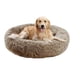 thumbnail image 2 of Cama Antiestres de Felpa para mascotas 110 cm - Café Claro, 2 of 3