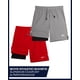 thumbnail image 2 of Pantalones cortos deportivos Reebok, paquete de 2, para niños, talla 8, gris/rojo, 2 of 7