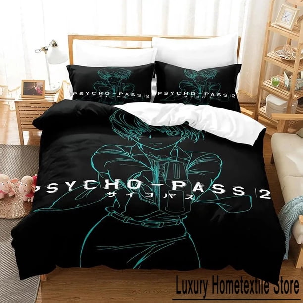 New Psycho Pass Bedding Set for Adults and Kids,, Twin, Full, Queen, Size Bed Set, Duvet Cover Sets, Parure Bed Sheets