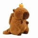 thumbnail image 2 of Mochila Peluche Capibara Bolso Kawaii Capybara Marrón Claro Liso 35cm Puede almacenar cosas, 2 of 8