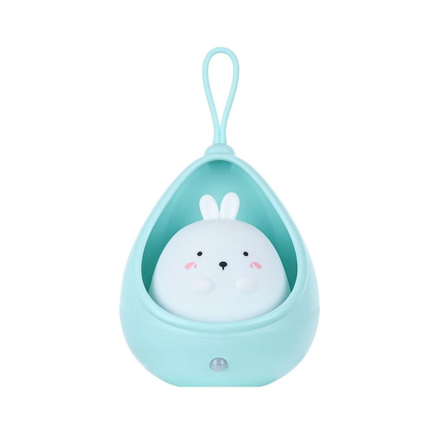 1pc, Cute Kitty Motion Sensor Night Light Wall Lamp, Rechargeable Cartoon Cat Rabbit LED Night Light Bedroom Decoration