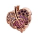 thumbnail image 2 of Charm Pandora Pandora Rose Leaf Con Pink Mist Cerise Y Royal Purple Crystal, 2 of 2