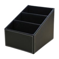 Bothyi - Organizador De Escritorio, Contenedor, Soporte Para Control Remoto Para Dormitorio, Sala De Estar, Mesa, Color Negro