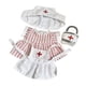 thumbnail image 1 of Ropa De Muñeca De Peluche De 20 Cm, Accesorios De Fotografía Suaves, Ropa De Muñeca, Traje De Enfermera Para Muñeca, Color Rosa, 1 of 3