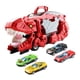 thumbnail image 2 of Camión De Dinosaurio, Coche De Juguete, Almacenable Para Ni?as De 3, 4 Y 5 A?os, Regalo De Cumplea?os, Rojo Con 4 Coches, 2 of 3