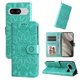 thumbnail image 4 of Funda tipo cartera FOXDOCK para Google Pixel 8 , diseño girasol en relieve, cuero PU, cierre magnético, soporte y tarjetero, 4 of 5