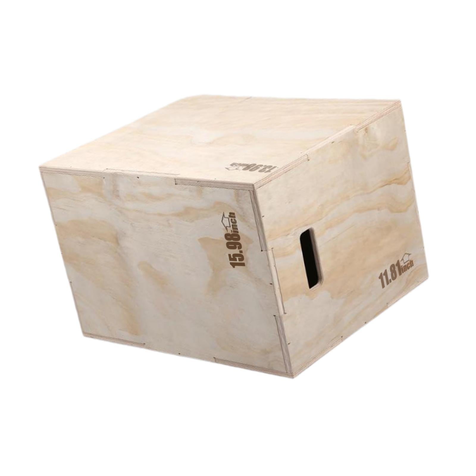 Magideal - Caja De Plato De Madera Caja De Salto Pliométrico Caja Pliométrica Caja De Agilidad Versátil Para El Acondicionamiento Físico Entrenamiento De Fuerza 12x14x16 Pulgada
