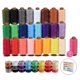 thumbnail image 1 of Kit de hilo de coser ilauke, 50 piezas, 400 m, poliéster, 25 colores, 1 of 9