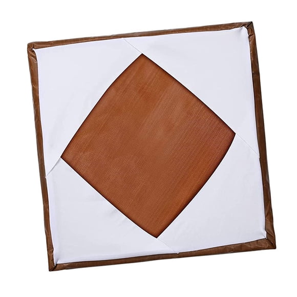 Presione La Cubierta De Envoltura De Platina Resistente A Altas Temperaturas 15x15 Pulgadas Protector Blanco Y Marrón