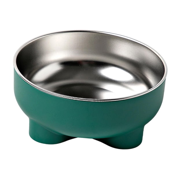 Tazón para perros Tazón de agua elegante liviano Portable sin deslizamiento Fácil de limpiar con múltiples usos Alimentador de alimentación resistente Verde
