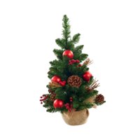 Bothyi - Mini Árbol De Navidad Para Decoración De Dormitorio, Fiesta, Árbol De Navidad Artificial Pequeño De 14 Cm X 14 Cm X 30 Cm
