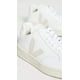 thumbnail image 3 of Sneaker Veja V-12 de piel extra blanca/sable para mujer, 3 of 3