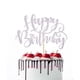 thumbnail image 1 of Decoración para tartas Naicaek con purpurina para fiesta de cumpleaños, color plateado, 1 of 7