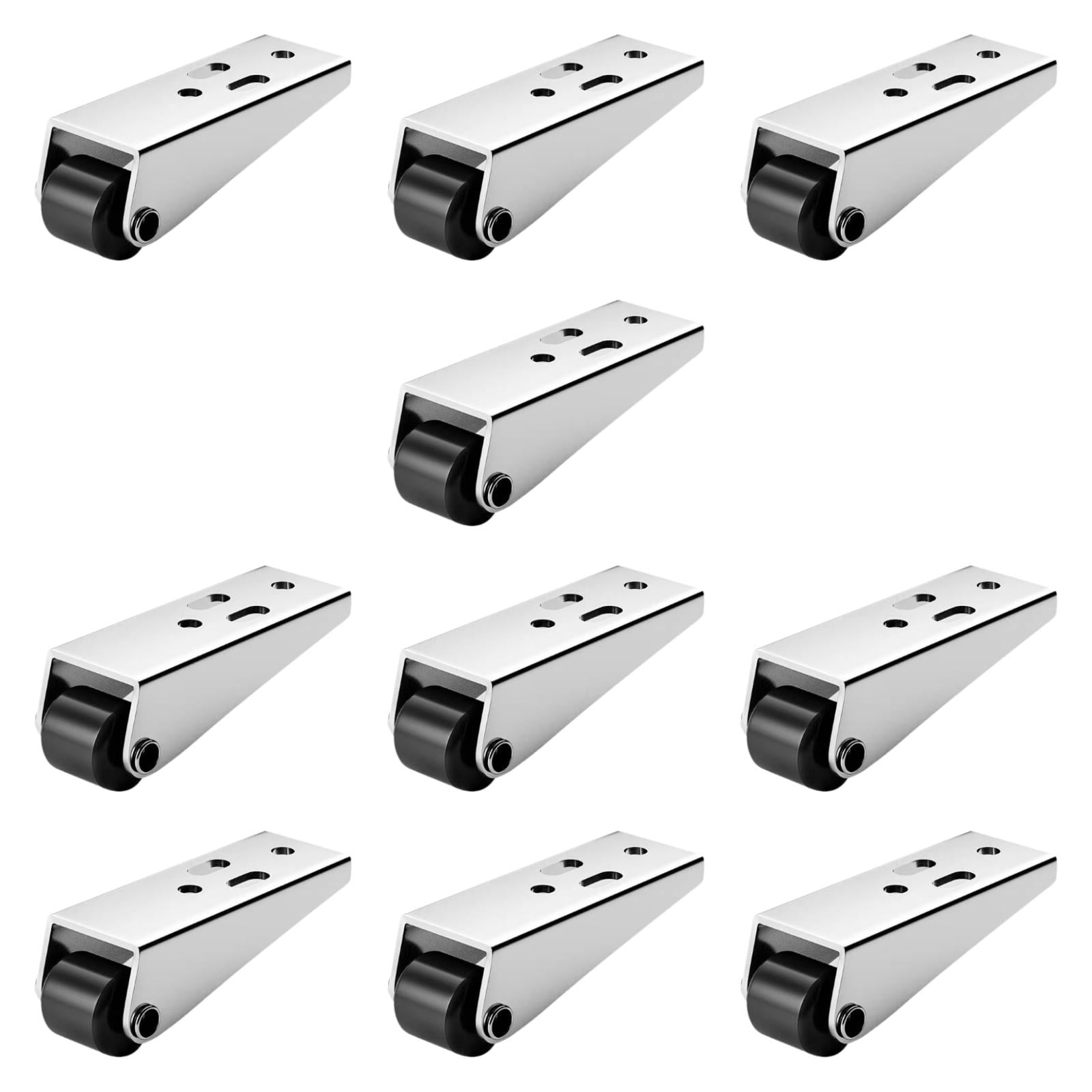 Magideal - 10 Ruedas Giratorias Direccionales De Alto Rendimiento, Fácil Instalación, Soporte Universal, Resistentes Al Desgaste, Ruedas Fijas De Servicio Pesado