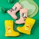 thumbnail image 2 of JIAGEYA Boys Girls EVA Drawstring Rain Boots, Cartoon Dinosaur Pig Design Waterproof Soft Sole Anti Slip High Top Shoes For Rainy Weather, 2 of 3