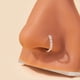 thumbnail image 1 of 1 pc Shiny Zircon Copper Nose Ring - Fashionable and Comfortable Nose Piercing Jewelry, 1 of 5