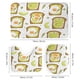 thumbnail image 3 of Pan tostado-theme 4-Piece Shower Curtain Set with Rugs, Waterproof Bathroom Decor Set Includes Bath Mat, U-Shaped Rug, Toilet Lid Cover and Curtain with Hooks, 3 of 6
