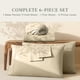 thumbnail image 5 of Juego de ropa de cama Hearth & Harbor Queen 6 piezas color crema de microfibra, 5 of 8
