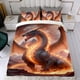 thumbnail image 4 of Dragón Conjunto de sábanas temático, trío de piezas, cómodo y amigable con la piel, diseño único, regalo de decoración para el hogar para familiares, amigos y fans,173cm *218cm, 4 of 6