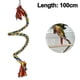 thumbnail image 1 of Perchas de cuerda para pájaros, juguetes para loros, cuerda elástica, juguete para pájaros de 1 m, 1 of 8