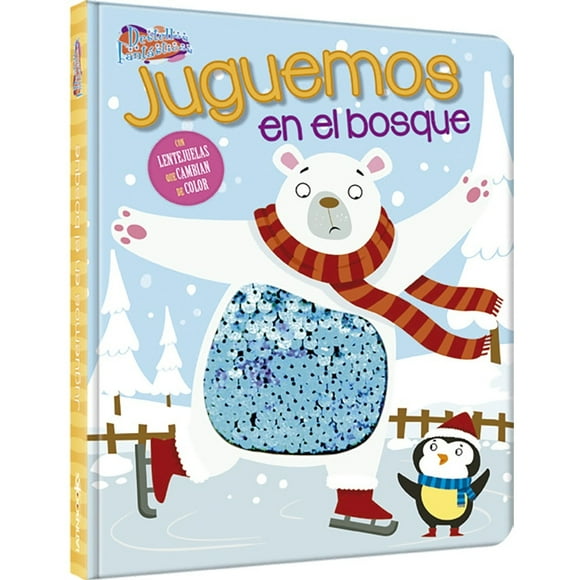 Libro Destellos Fantásticos - Juguemos En El Bosque Prehistórico / 10 Páginas De Cartón Troqueladas Con Lentejuelas Metalizadas, De 15,5 X 19,5 Cm. Tapa Cartoné Troquelada Con Lentejuelas Metalizadas.