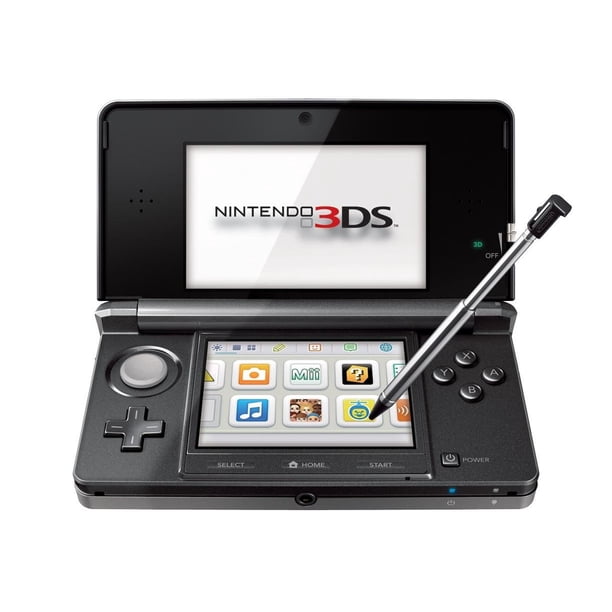 黒3DS Nintendo 3DS Handheld Gaming Console - Cosmo Black (Refurbished