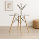 thumbnail image 2 of Mesa de Comedor Eames 80cm redonda vidrio, 2 of 7