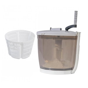 Magideal - Lavadora Y Secadora De Manivela Lavadora Manual Máquina De Secado Compacta Lavadora De Ropa Manual Para Dormitorios De Camping Al Aire Libre Gris