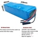thumbnail image 2 of Batería de bicicleta eléctrica de 48 V y 30 Ah para motor de bicicleta eléctrica o scooter de 350 W, 500 W, 750 W o 1000 W, con BMS y cargador de 54,6 V y 2 A, enchufe XT60., 2 of 6