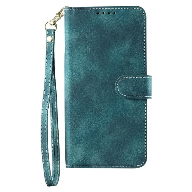 Funda Cartera para Samsung Galaxy A26 5G Tapa con Ranuras, Soporte y Correa Verde