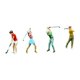 thumbnail image 3 of 4 Figuras De Golfista En Miniatura A Escala 1:64, Adornos Pintados, Modelo De Personas Diminutas Sin Bolsa, 3 of 5