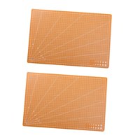 Bothyi - 2 Alfombrillas De Corte, Almohadillas De Corte, Tablas De Cortar Para Modelos De Cuero, Proyectos De Arte Diy, Color Naranja