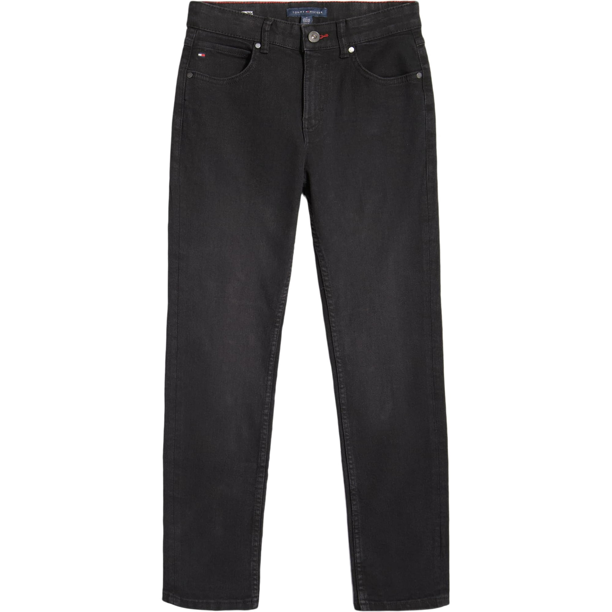 Vaqueros Tommy Hilfiger Para Niños, 5 Bolsillos, Elásticos, Delgados, Rectos, 10 Años