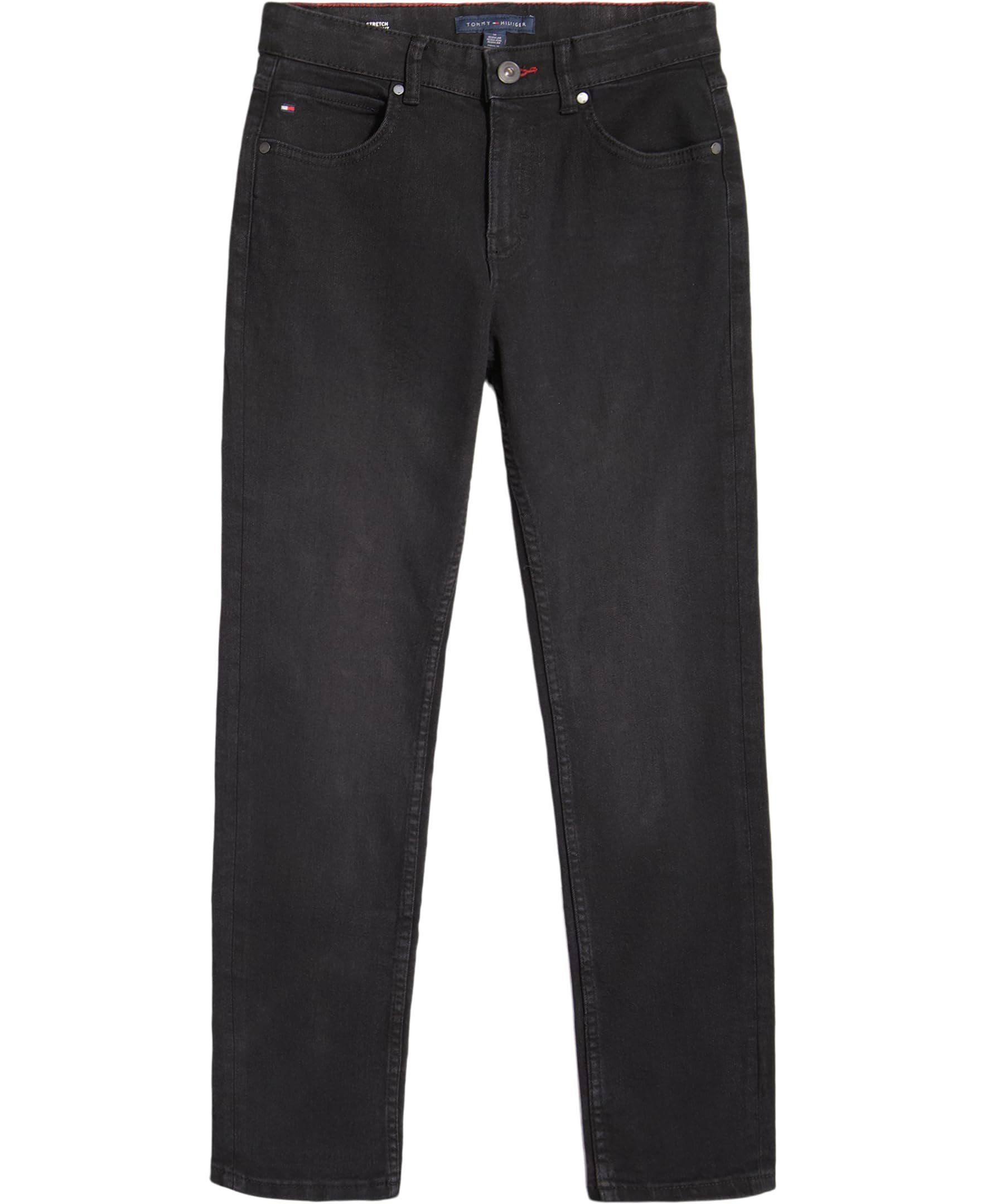 Vaqueros Tommy Hilfiger Para Niños, 5 Bolsillos, Elásticos, Delgados, Rectos, 10 Años