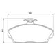 thumbnail image 2 of Pastillas Freno para auto Land Rover Freelander LR2 1998-2006 Delanter, 2 of 3