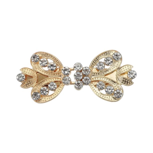 Uxcell Clips para Vestidos Cincha Trasera, Clips Retro para Suéter Clips de Cárdigan para Diferente Ropa de Mujer 5.5x2.4x1.4cm, Oro