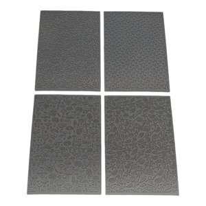 Bothyi - 4 Hojas De Textura De Arcilla Polimérica, Suministros Compactos Para Hacer Aretes Y Joyas