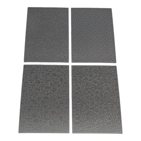 Bothyi - 4 Hojas De Textura De Arcilla Polimérica, Suministros Compactos Para Hacer Aretes Y Joyas