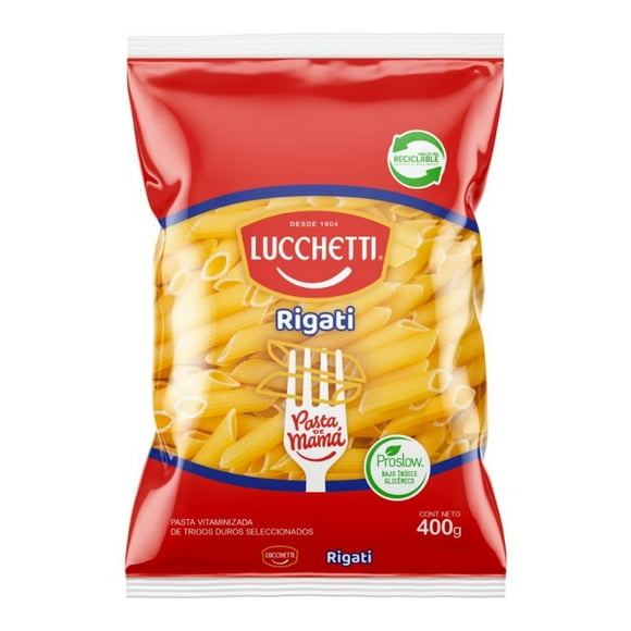 Fideo Pasta Rigati N°48 Bolsa, 400 g