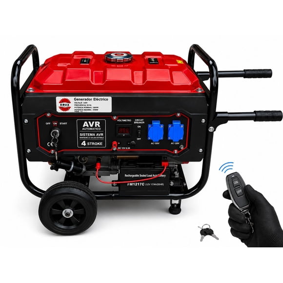 Generador 4500W Partida Eléctrica - Encendido Con Control Remoto